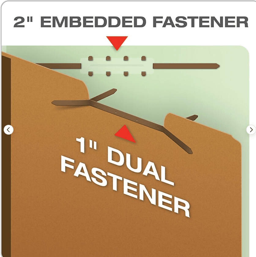 Pendaflex Pressboard End-Tab Classification Folders Legal SZ 2 Divider 10ct D73K - Thumbnail 4