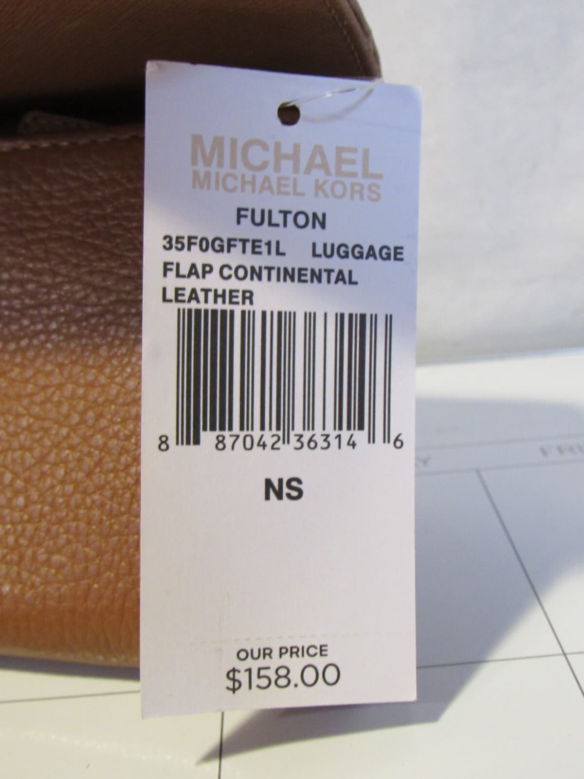 Michael Kors Fulton Brown Leather Handbag with 3 Wallets C69M - Thumbnail 13