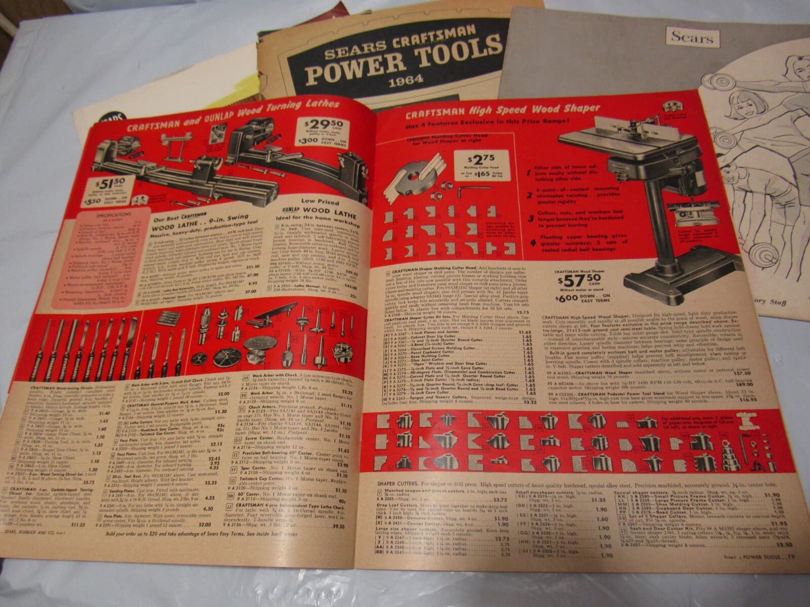 Vintage 1955 1957 1964 Sears Roebuck Craftsman Tool Catalogs/ Family Fitness O63 - Thumbnail 4