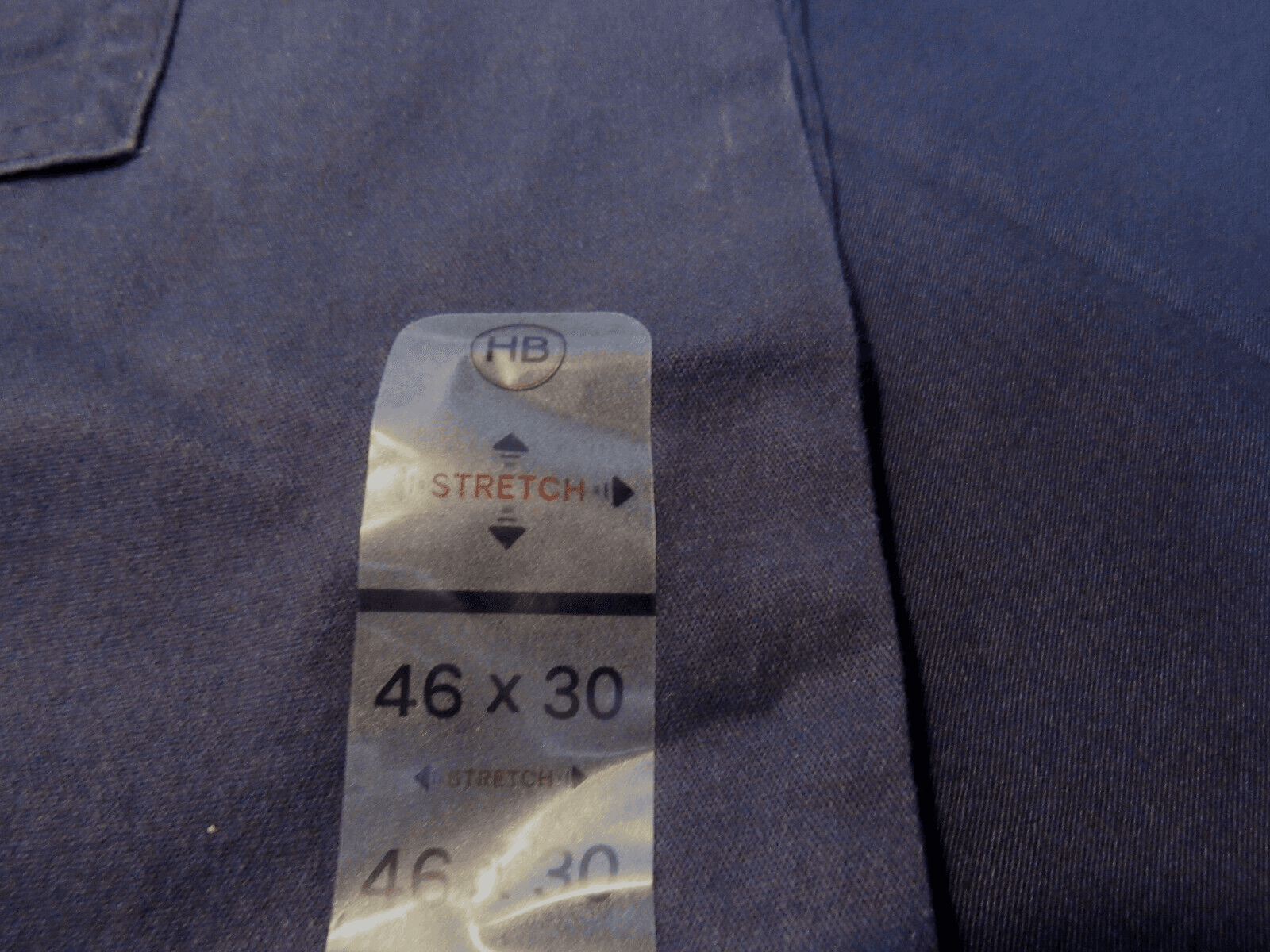 Harbor Bay Men’s Dress Pants Continuous Comfort Waistband 46 x 30 New Navy L54K - Thumbnail 3