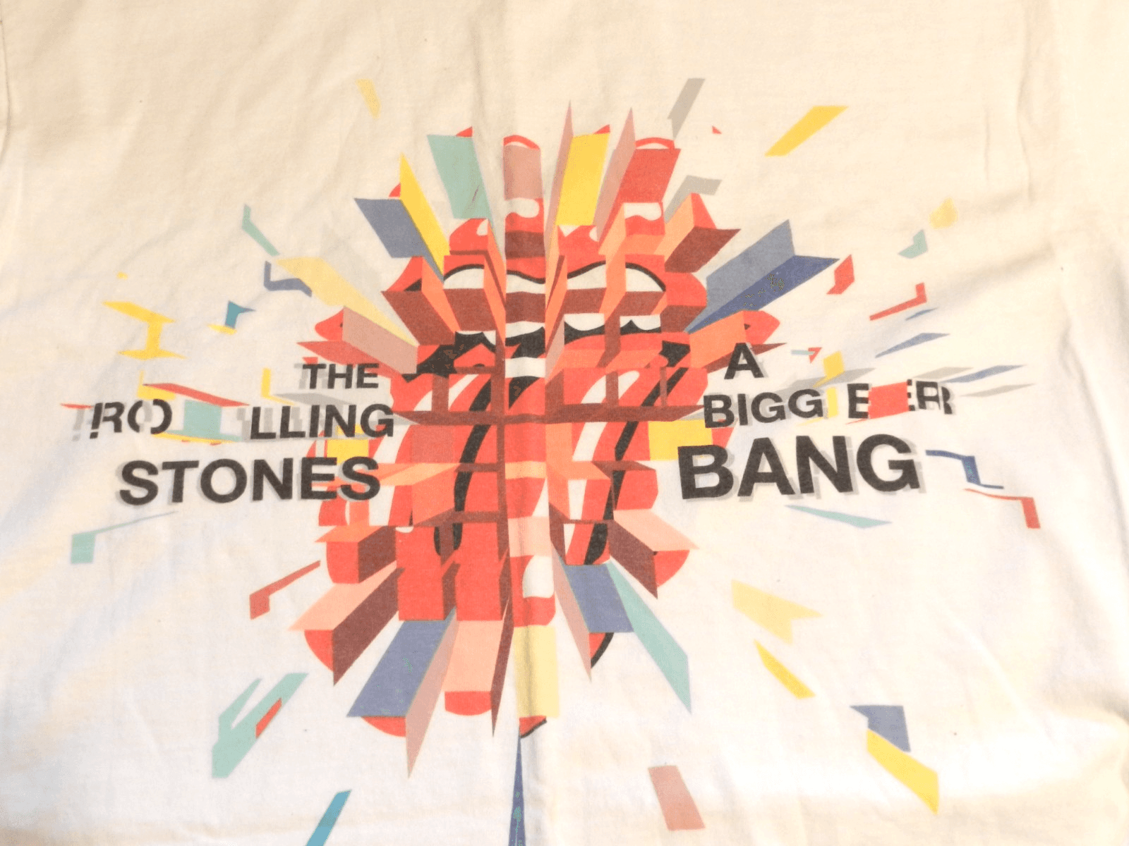 Vintage The Rolling Stones A Bigger Bang USA Tour T Shirt Sz L Men’s 2006 H35K - Thumbnail 3
