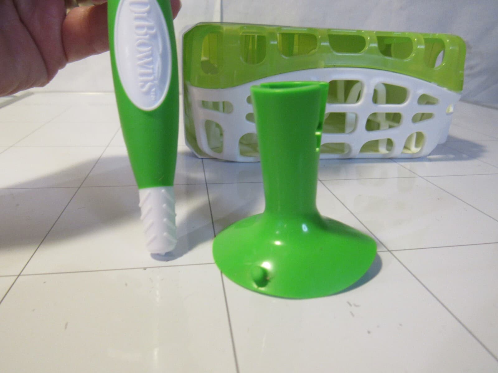 Dr. Browns Natural Flow Bottle Options Dishwasher Basket with Bottle Brush C74 - Thumbnail 5