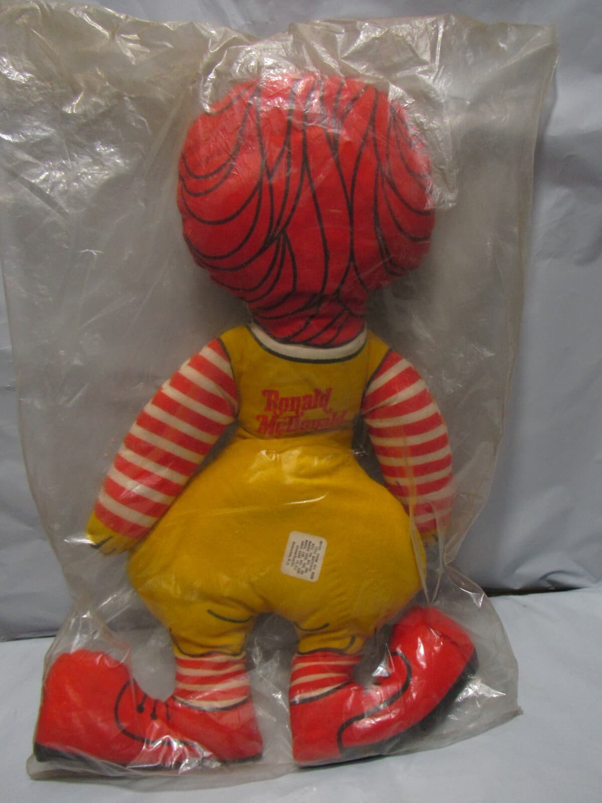 1970s Ronald McDonald Vintage 15" Stuffed Doll Plush McDonalds Fast Food Toy O71 - Thumbnail 4