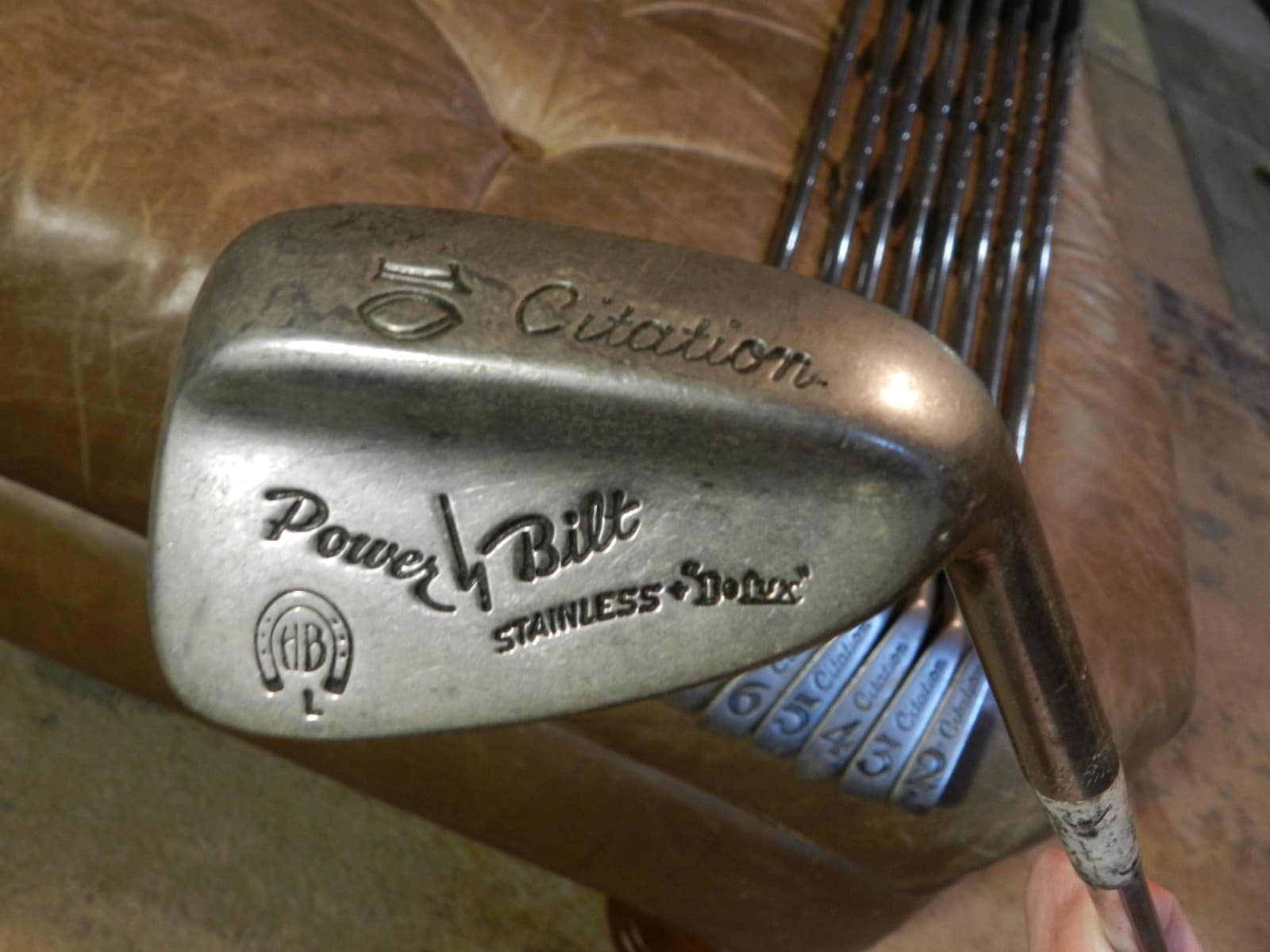 70s Power Bilt Citation Iron/Club Set RH 9PC (2-10) Stainless Delux D74K - Thumbnail 4