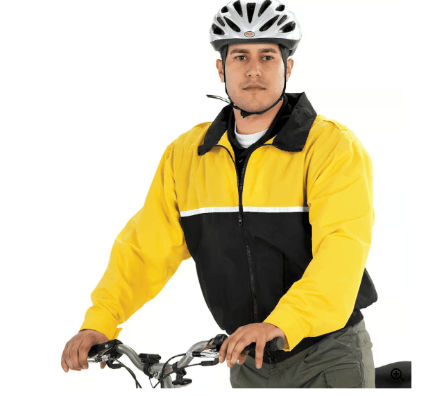 LawPro Lightweight Bike Patrol Jacket Size M Water/Wind Resistant Reflective z75 - Thumbnail 2