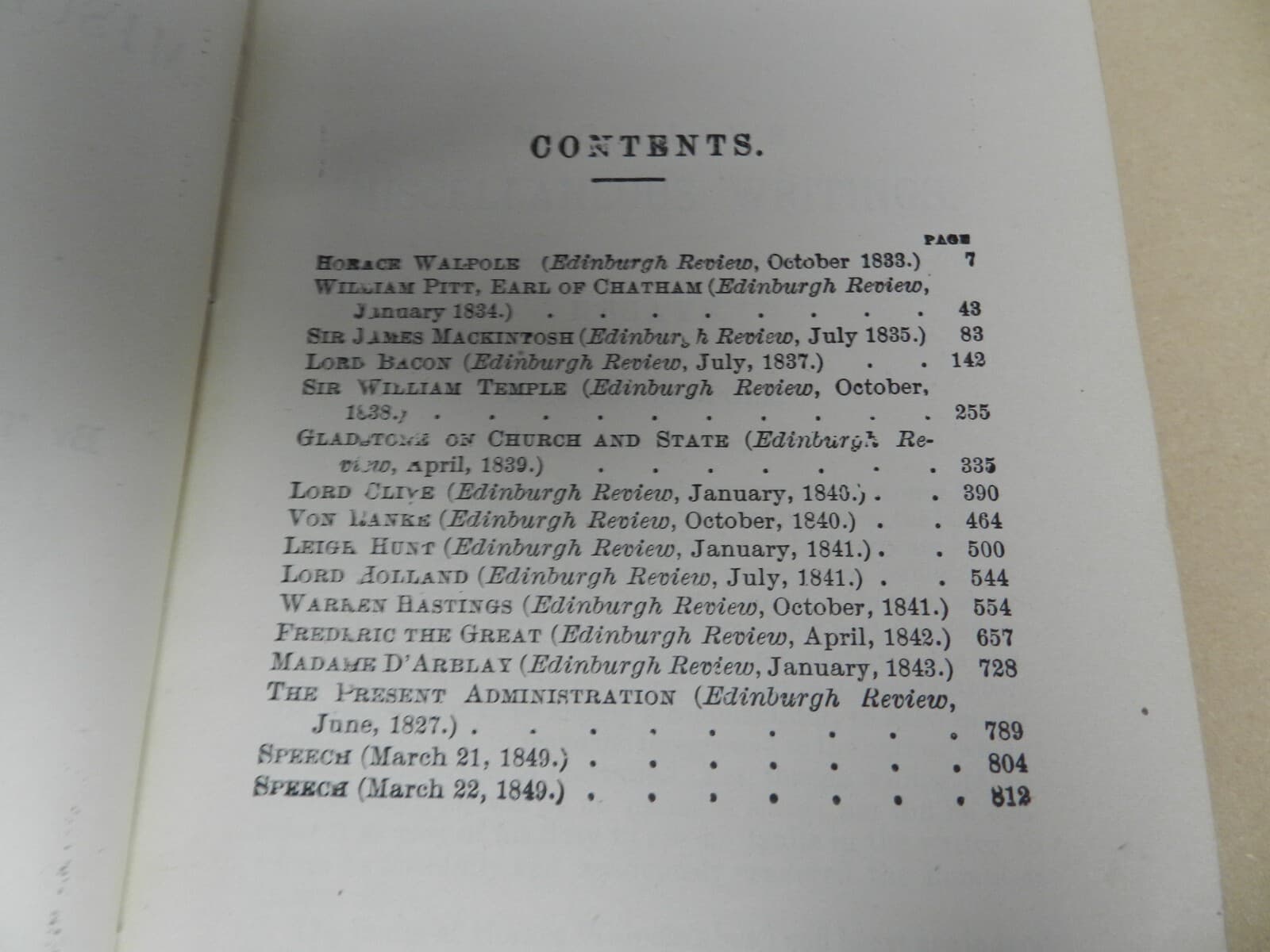 CRITICAL HISTORICAL & MISC ESSAYS POEMS-Thomas Babington Macaulay Vol I & 2 B68J - Thumbnail 7