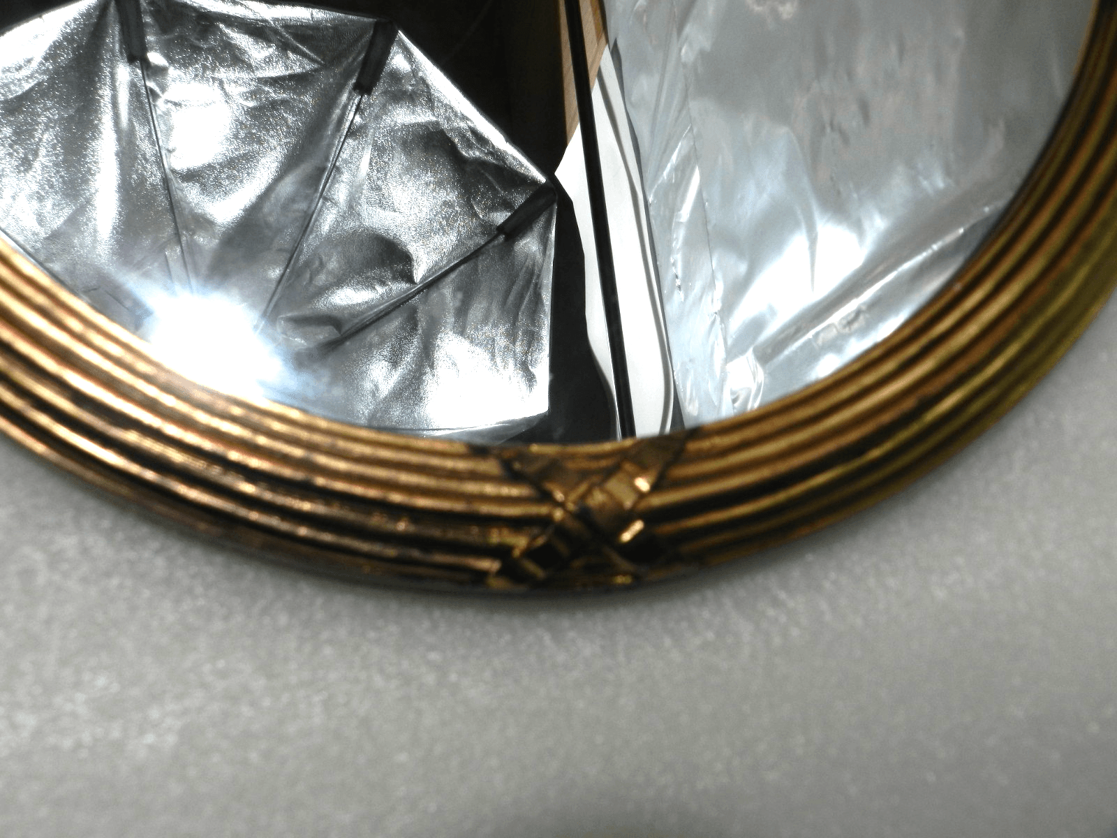 Vintage Ornate Oval Gold HOMCO Wall Mirror Hollywood Regency 19.5” D82J - Thumbnail 10