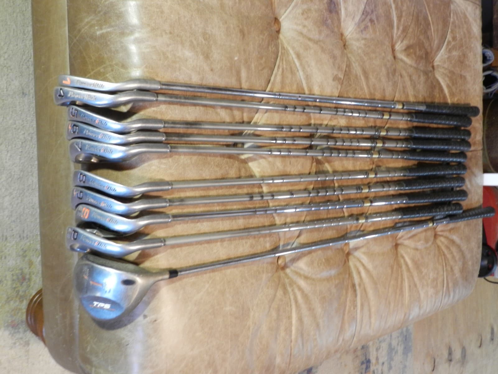 Vintage 10pc Power Bilt Dynasty Plus Golf Club Set /Dynamic Gold Right Hand D76K - Thumbnail 2