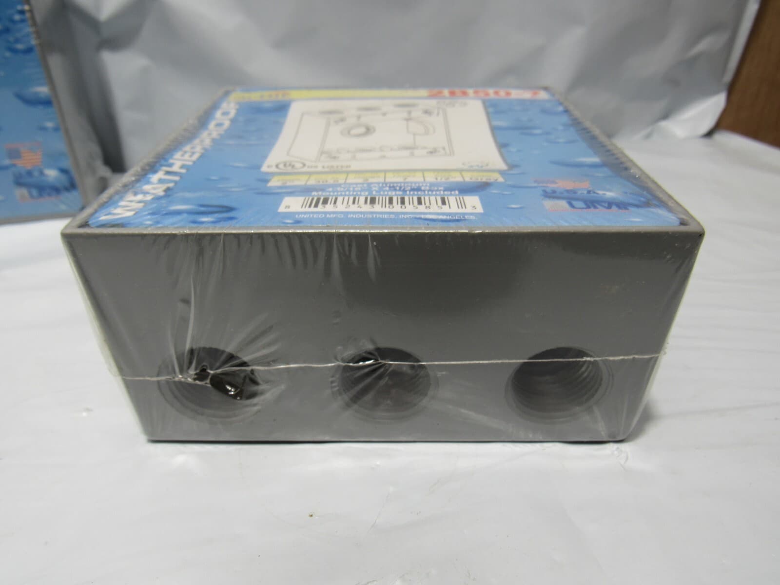 2 Orbit 2B50-7 Die Cast Aluminum 4-9/16" x 4-1/2" box w/ mounting lugs (O70J) - Thumbnail 4