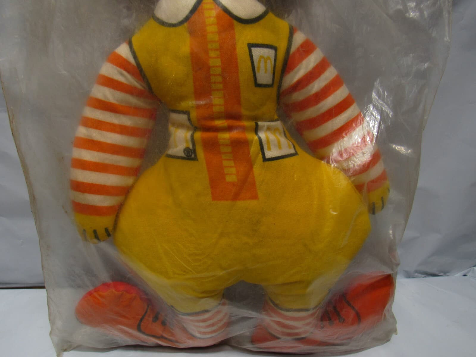 1970s Ronald McDonald Vintage 15" Stuffed Doll Plush McDonalds Fast Food Toy O71 - Thumbnail 3