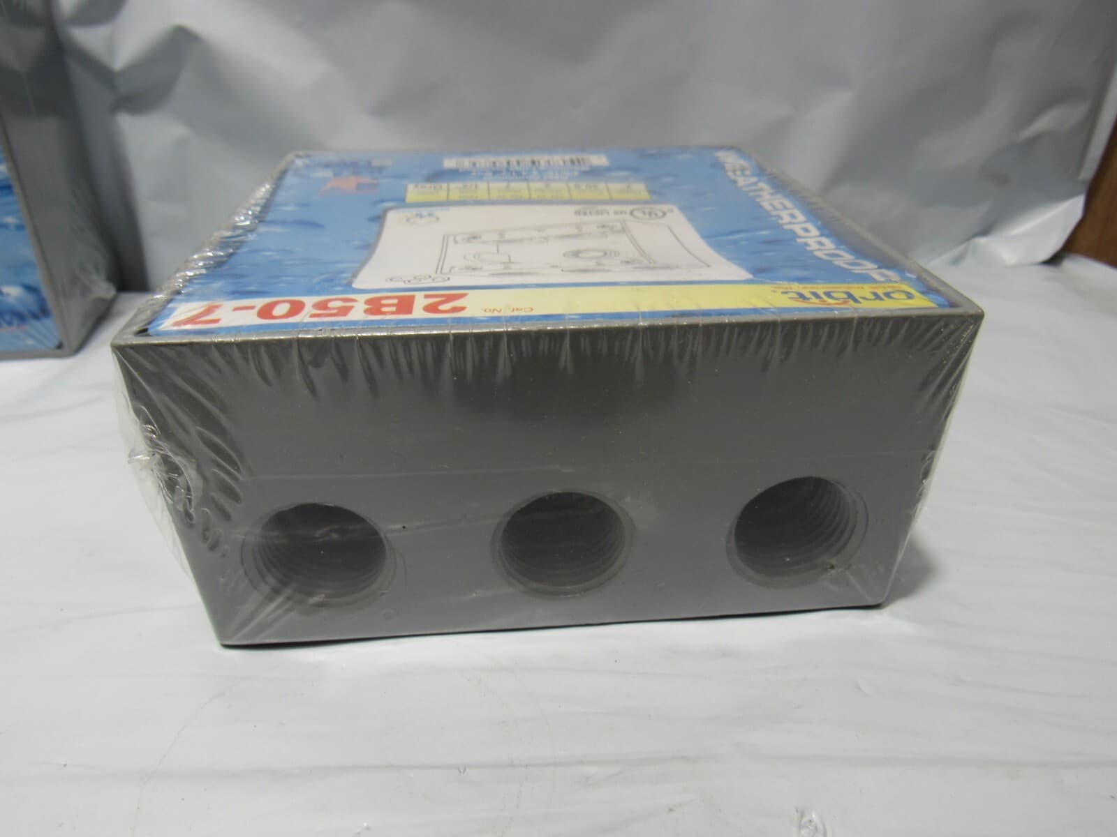 2 Orbit 2B50-7 Die Cast Aluminum 4-9/16" x 4-1/2" box w/ mounting lugs (O70J) - Thumbnail 3
