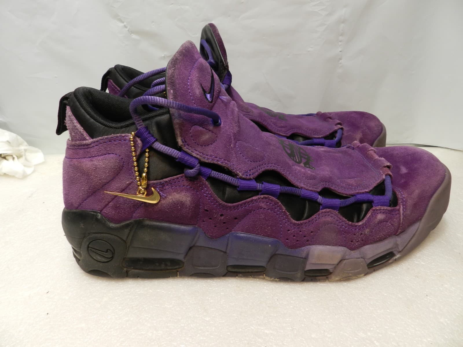 Size 13 Mens - Nike Air More Money Court Purple Basketball Sneakers Shoes (X17K - Thumbnail 4
