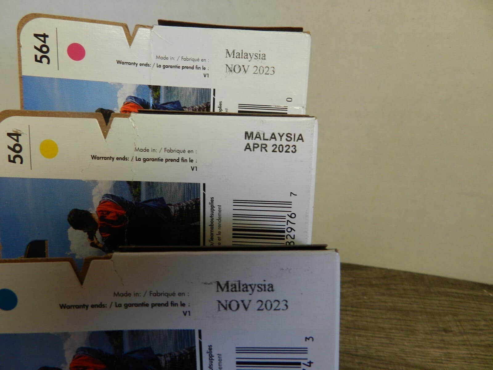 New Genuine HP 564 Ink Cartridges Magenta Yellow and Cyan D31M - Thumbnail 3
