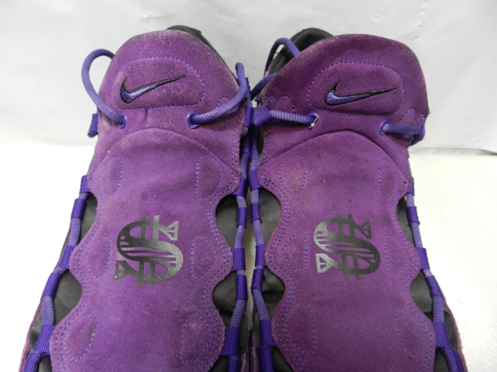 Size 13 Mens - Nike Air More Money Court Purple Basketball Sneakers Shoes (X17K - Thumbnail 3