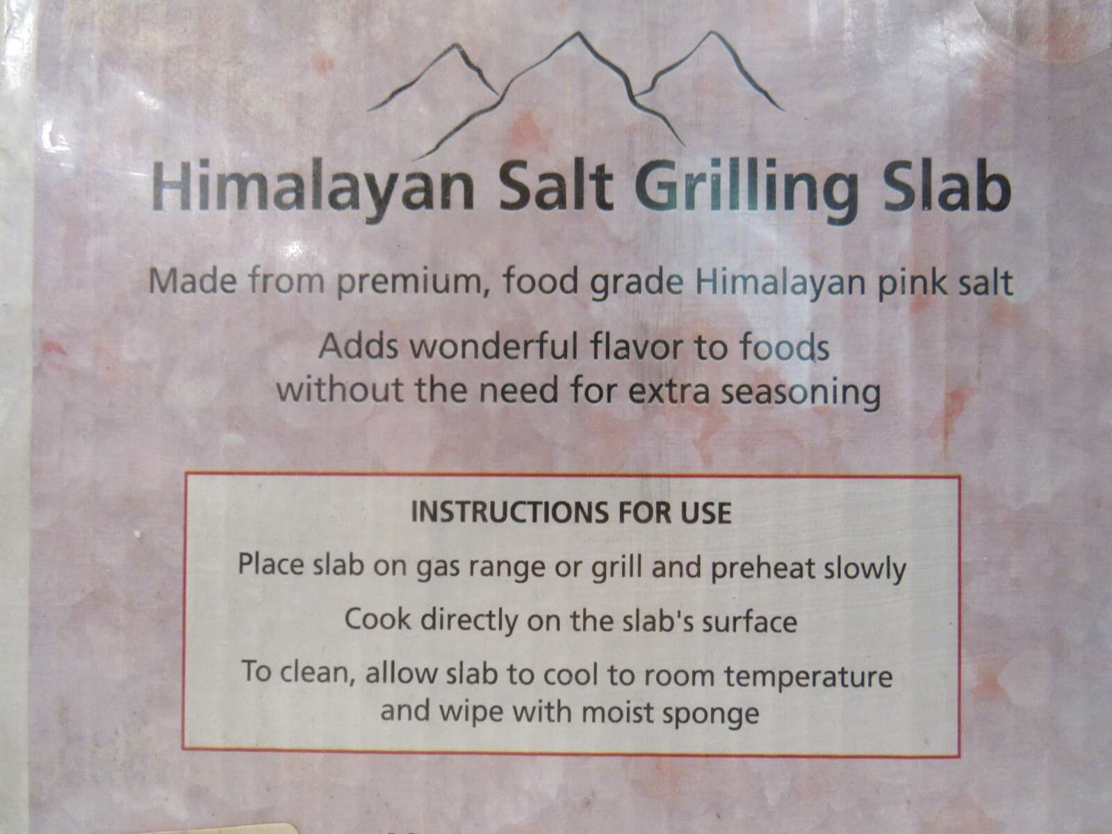 Himalayan Salt Grill Slab (8" x 8" x 1.5") Barbecue Grilling Block E18J - Thumbnail 2