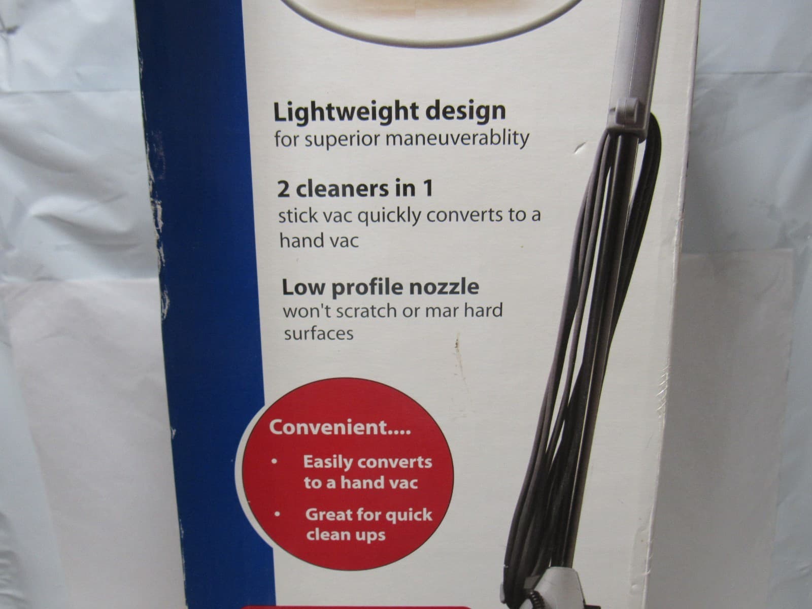 Dirt Devil Stick Vac / Hand Vac Light Weight Corded NIB (J90J) - Thumbnail 3