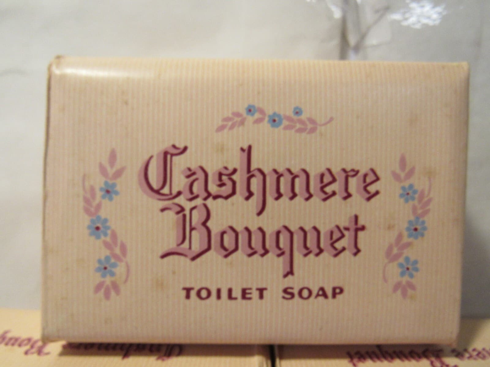 (5) Vintage Cashmere Bouquet Toilet Soaps Bath Soap Full Size Bar Unopened E23J - Thumbnail 2