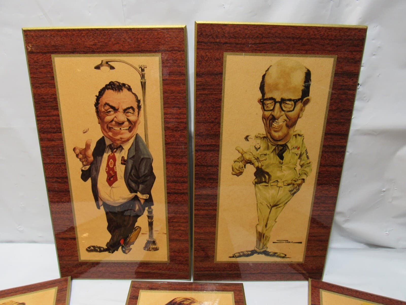 5 Rare BRUCE STARK Artwork Caricatures Wall Art Phil Silvers Woody Allen Q84J - Thumbnail 2