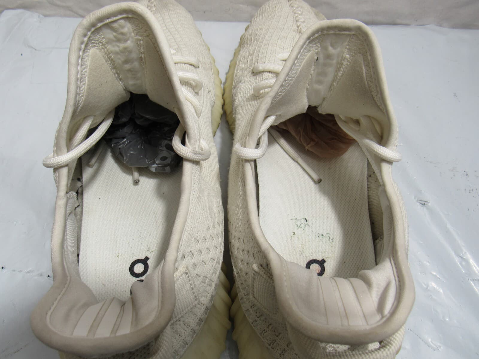 Adidas Yeezy Boost 350 V2 Cloud White Sneakers by Kanye West Men's Size 13 J68K - Thumbnail 6
