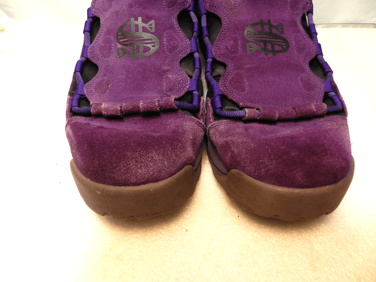 Size 13 Mens - Nike Air More Money Court Purple Basketball Sneakers Shoes (X17K - Thumbnail 2