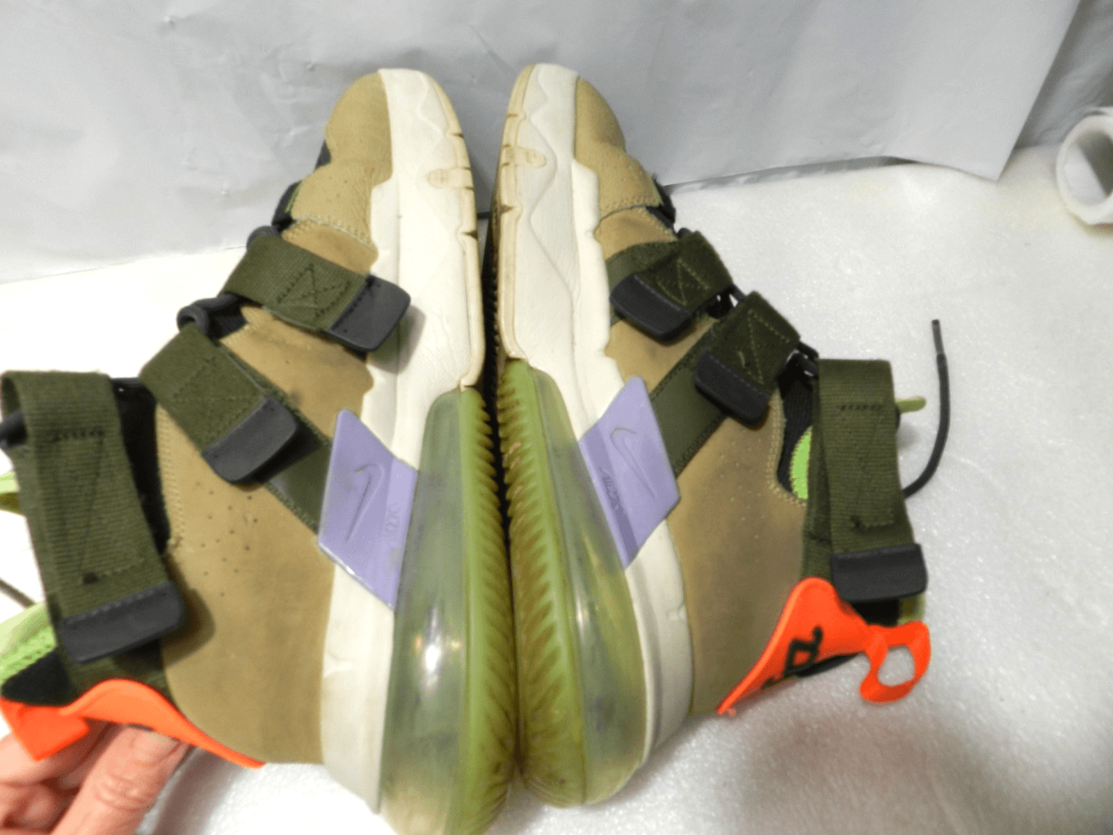 Nike Air Edge 270 Parachute Sneakers Mens Sz 9.5 Beige/Anthracite (X16K) - Thumbnail 7