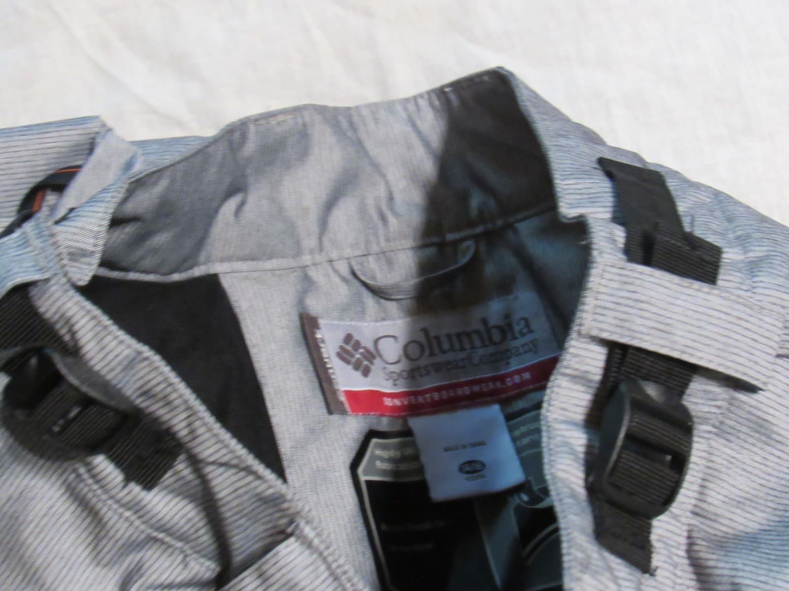 Columbia Convert Snowboard Pants Youth M 14/16 Grey Ski OMNI SHIELD Cargo V64M - Thumbnail 9