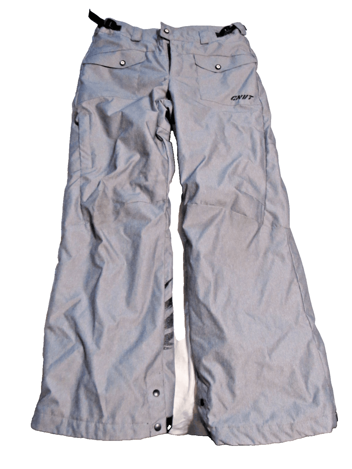 Columbia Convert Snowboard Pants Youth M 14/16 Grey Ski OMNI SHIELD Cargo V64M
