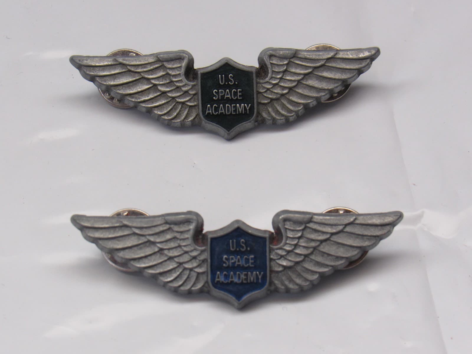 2 US Space Academy Space Camp Wings Lapel NASA Pin U19JJ