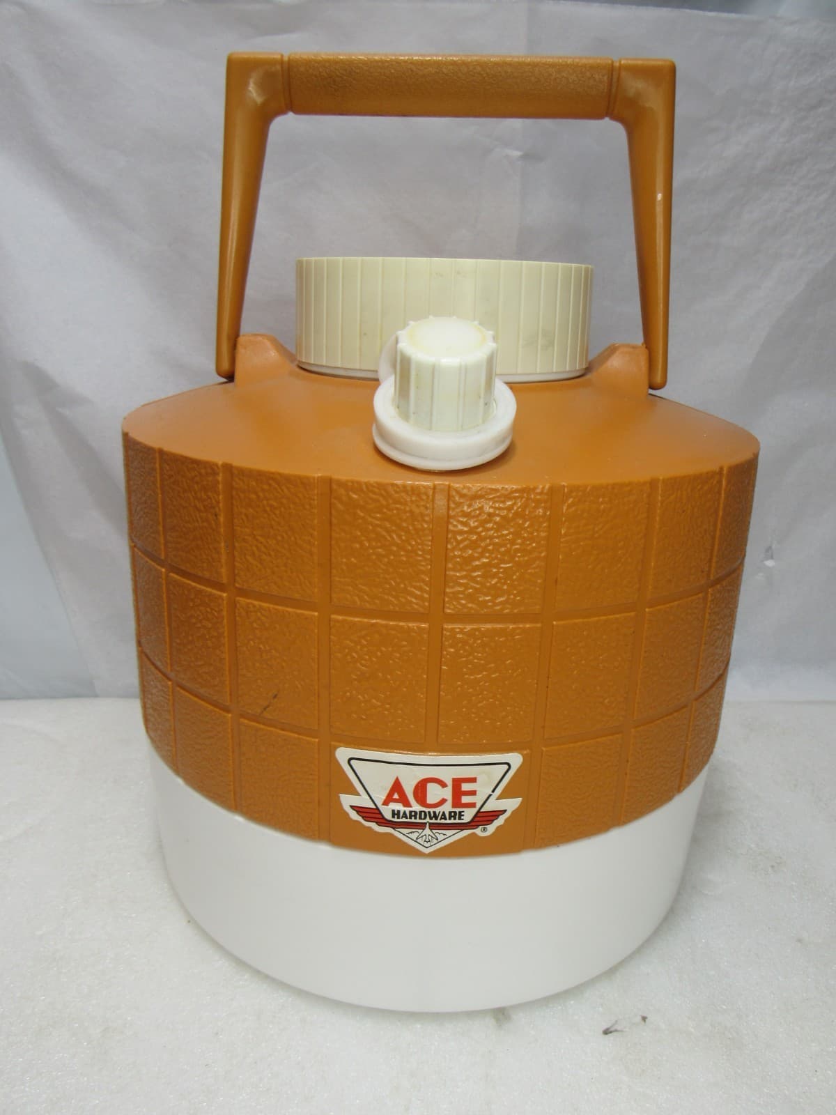 Vintage Ace Hardware Orange 1 Gallon Water Cooler Beverage Jug Vintage 70s (J96J