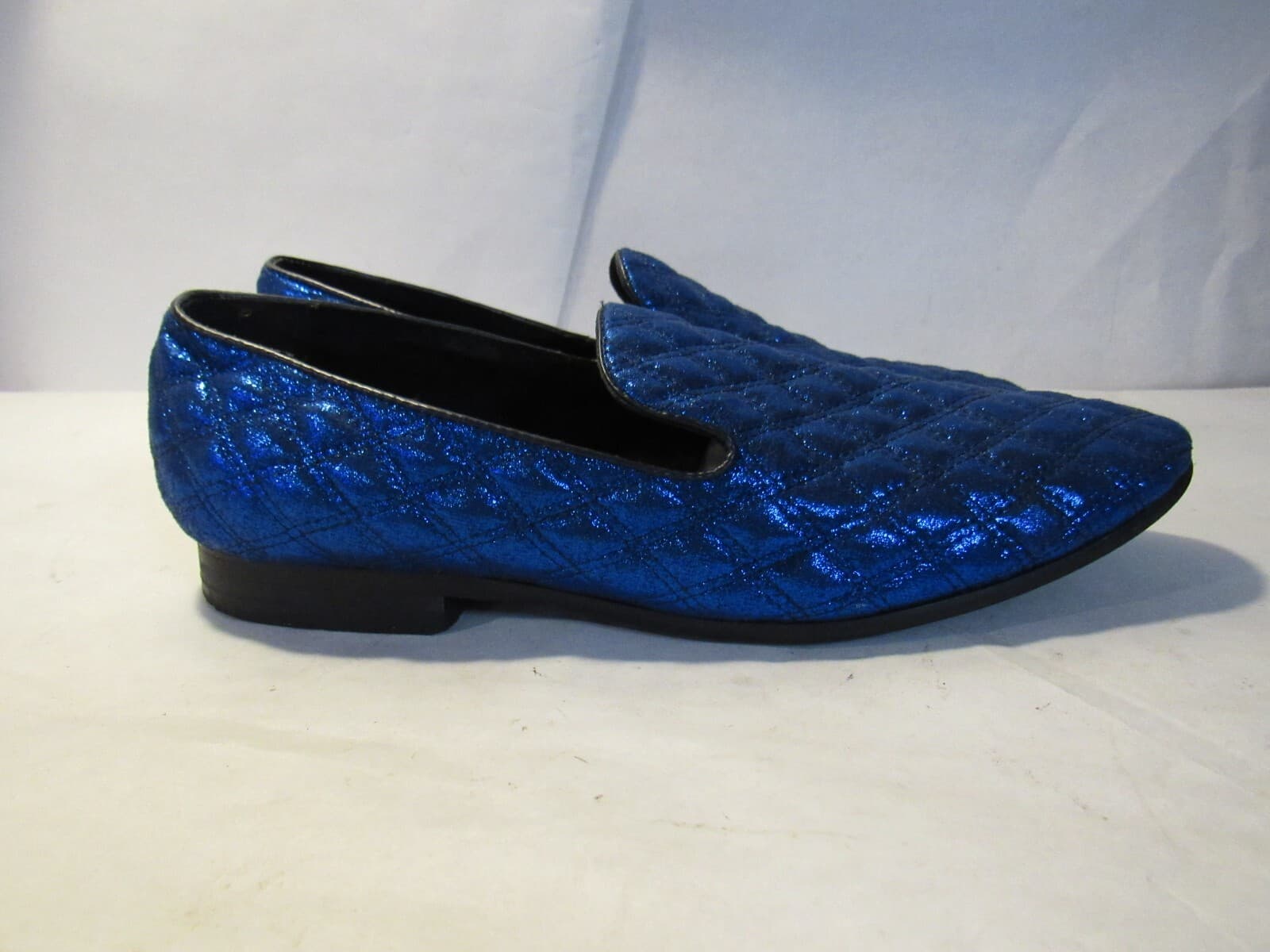 After Midnight Mens Satin Royal Blue Loafers Clawson Size 8 M L64K - Thumbnail 6