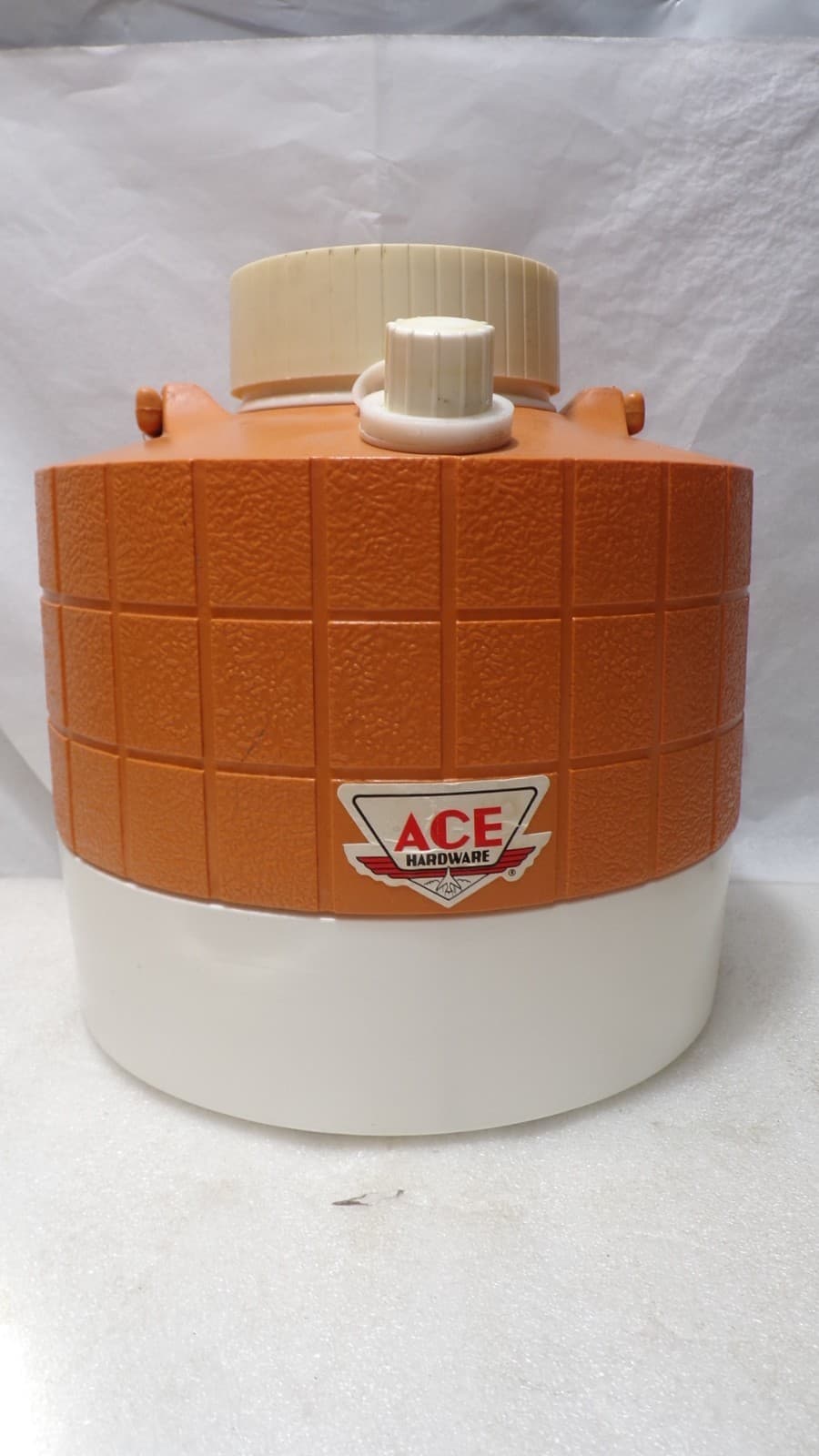 Vintage Ace Hardware Orange 1 Gallon Water Cooler Beverage Jug Vintage 70s (J96J - Thumbnail 5