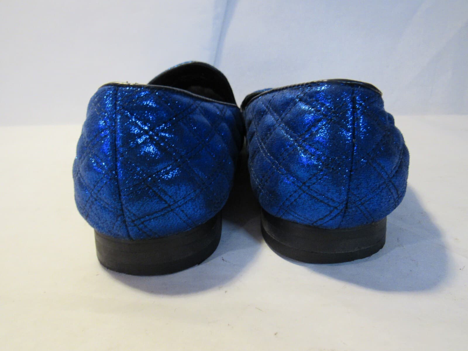After Midnight Mens Satin Royal Blue Loafers Clawson Size 8 M L64K - Thumbnail 4
