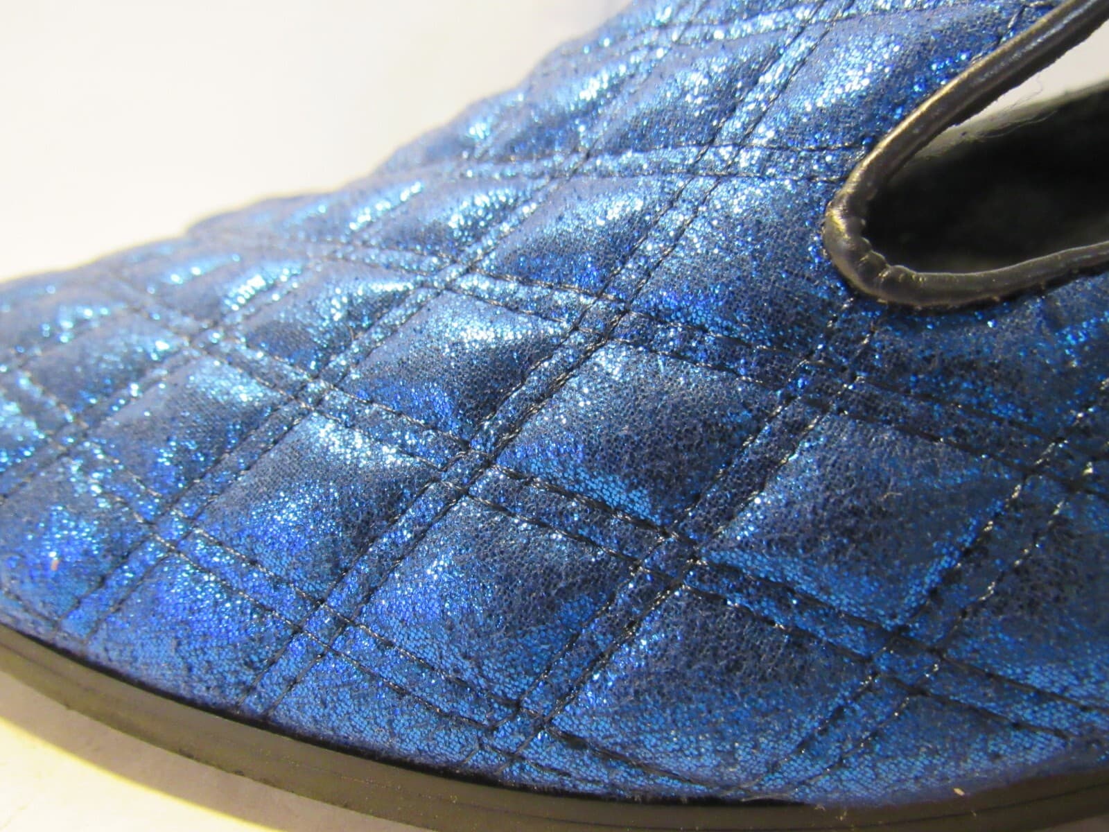 After Midnight Mens Satin Royal Blue Loafers Clawson Size 8 M L64K - Thumbnail 2