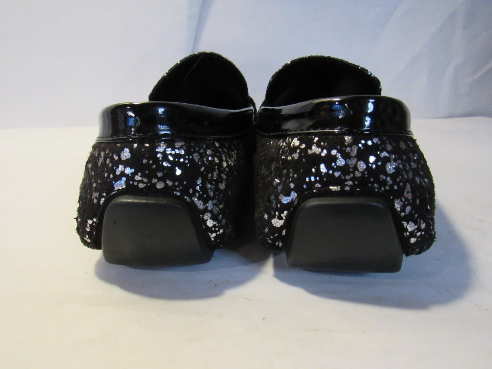 After Midnight Mens Black Silver Loafers Formal Size 8 M L65K - Thumbnail 4