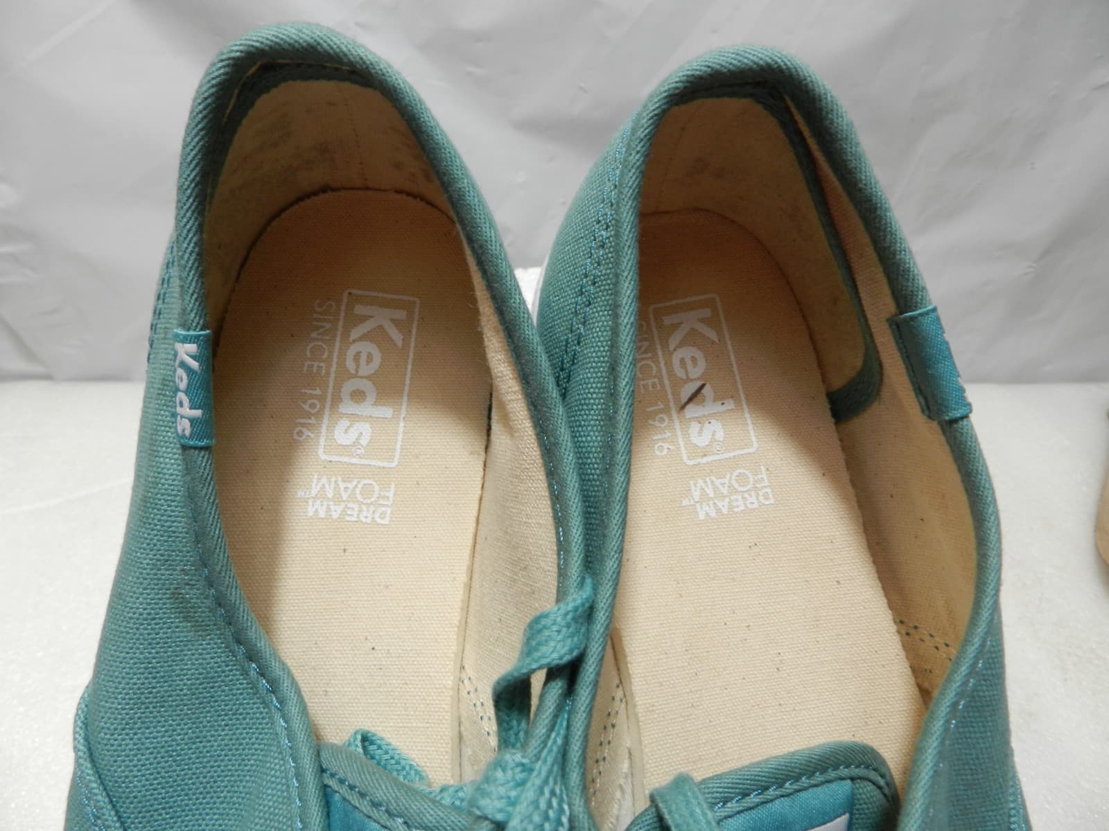 Keds Womens Canvas Teal Dream Foam Sneakers Size 8 WF63139 (H40M) - Thumbnail 5