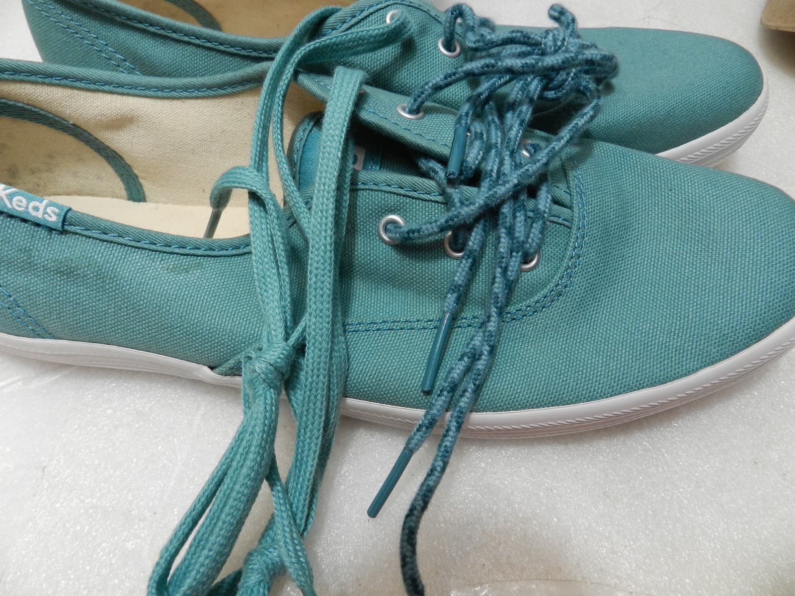 Keds Womens Canvas Teal Dream Foam Sneakers Size 8 WF63139 (H40M) - Thumbnail 7