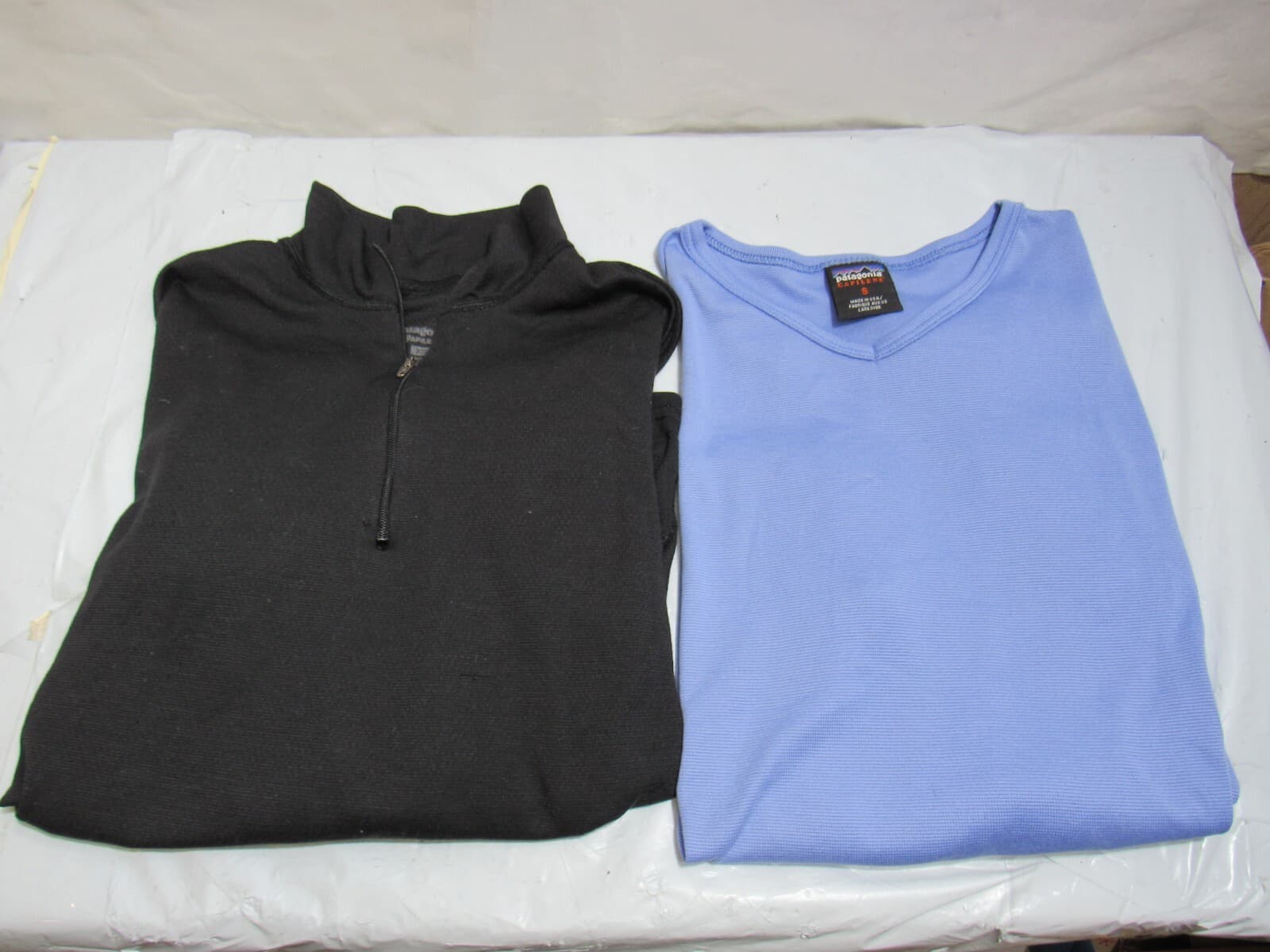 2 Patagonia Capilene Base Layer Long Sleeve Shirts Women XS Small Wicking K6K