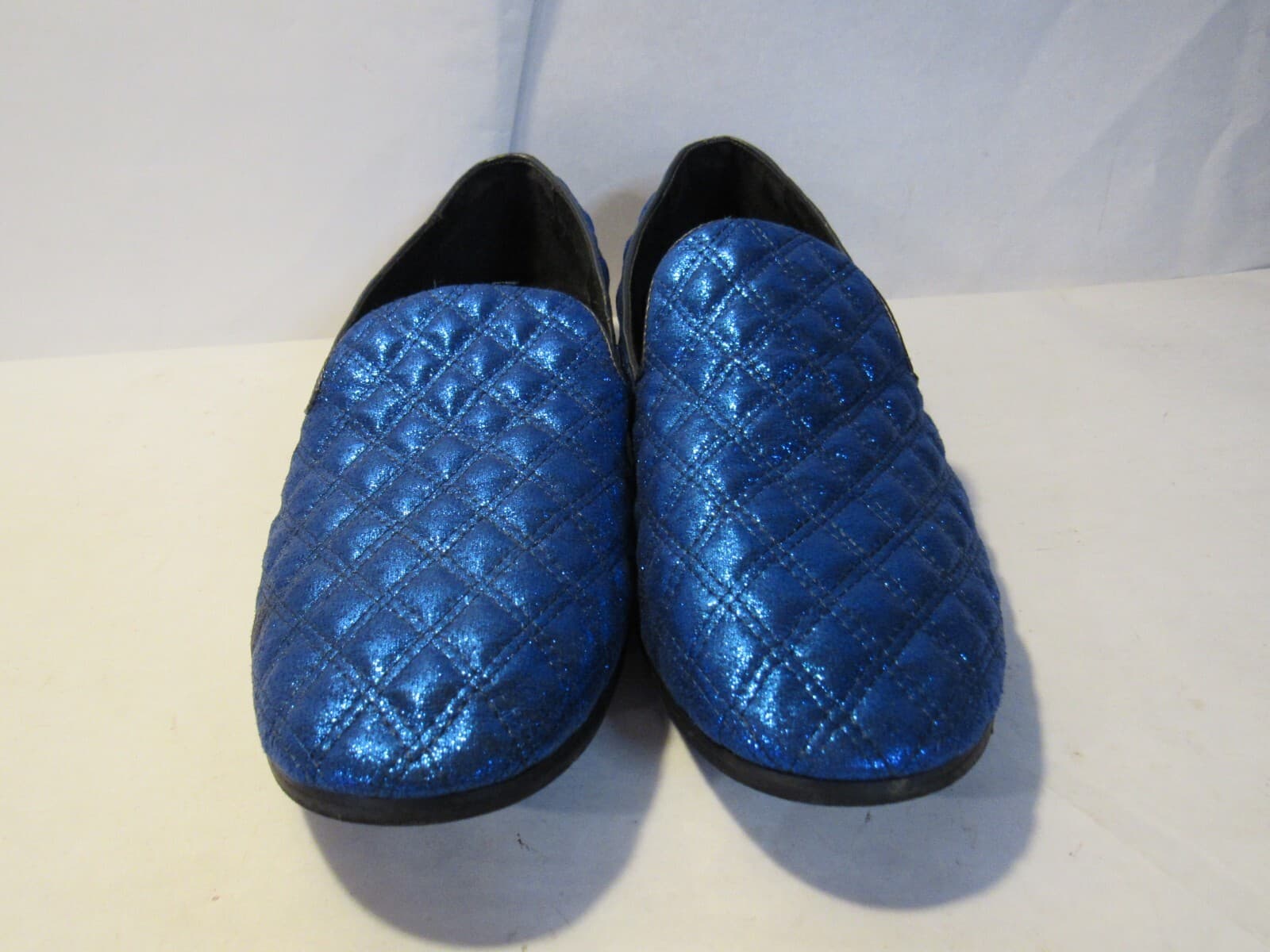 After Midnight Mens Satin Royal Blue Loafers Clawson Size 8 M L64K - Thumbnail 3