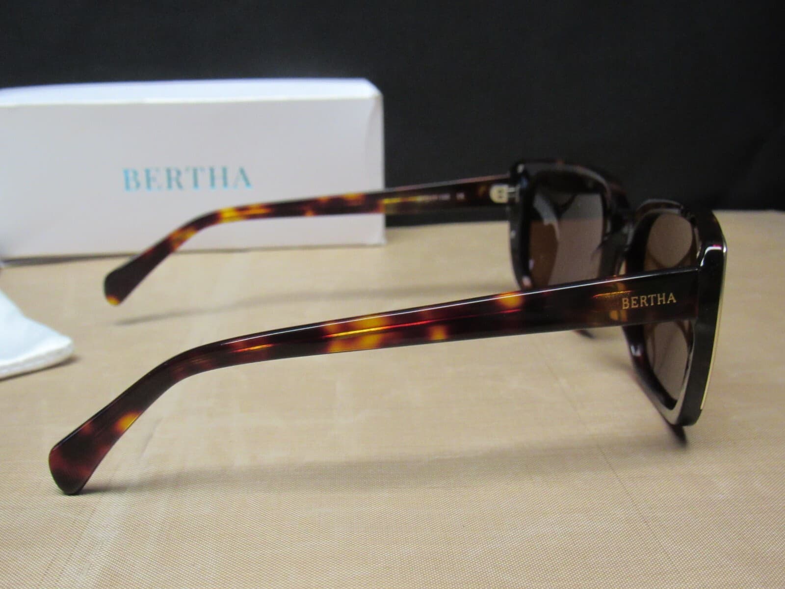 Bertha Natalia Tortoise Sunglasses Polarized Lenses New (KBRS) - Thumbnail 4