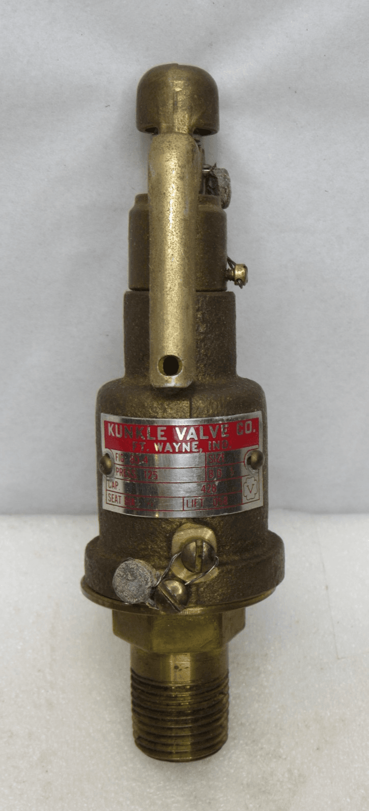 Kunkle Valve Co. 83-4 SZ 1/2" Pressure 125 Seat 1/2" Pressure Valve (J93JJ)