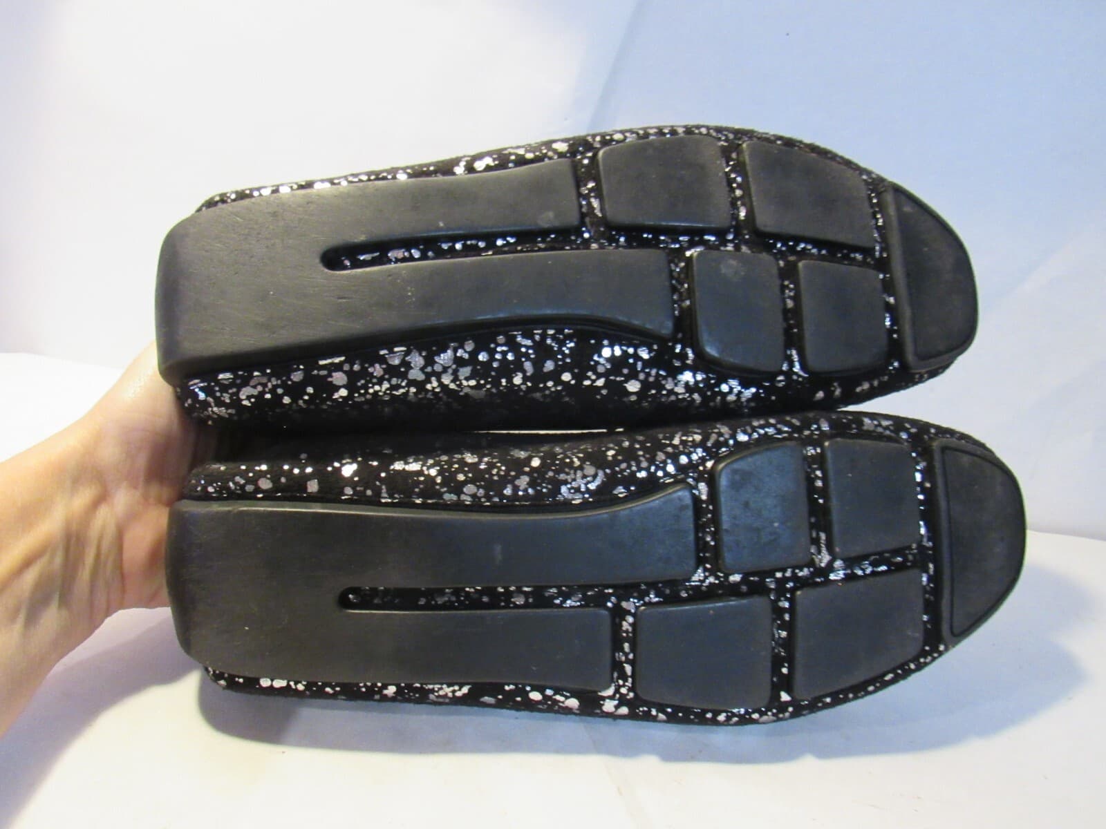 After Midnight Mens Black Silver Loafers Formal Size 8 M L65K - Thumbnail 6
