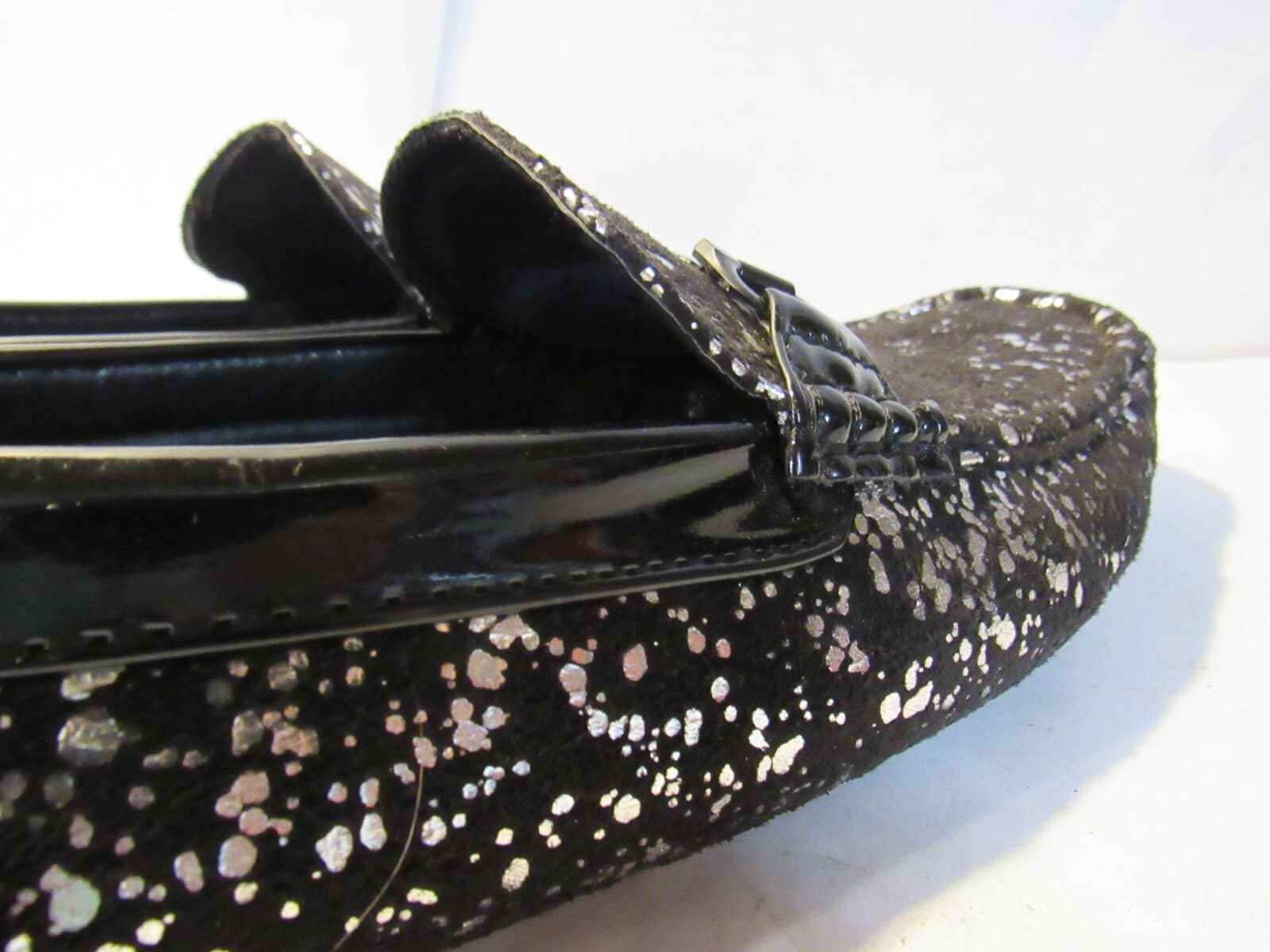 After Midnight Mens Black Silver Loafers Formal Size 8 M L65K - Thumbnail 5