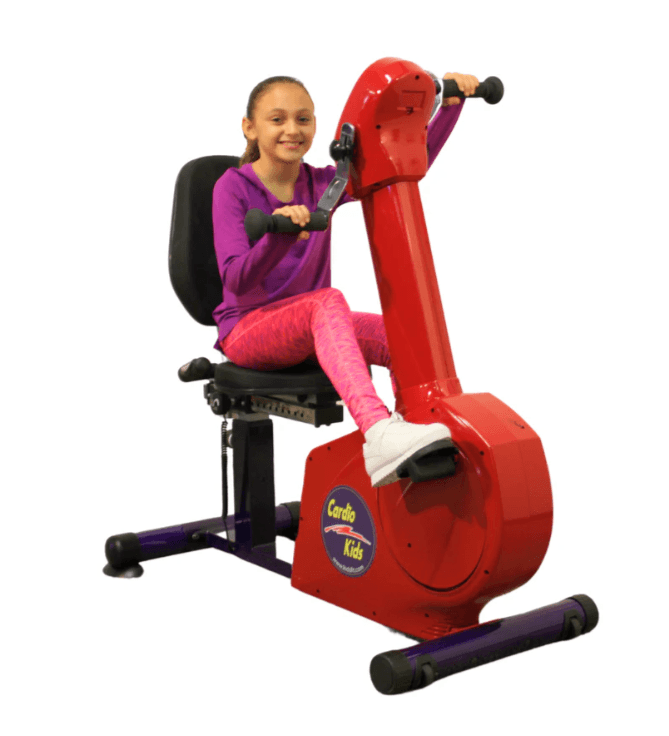 KIDSFIT Cardio Kids Fully Recumbent Total Body Exercise Bike Cycle Red Purple J - Thumbnail 14