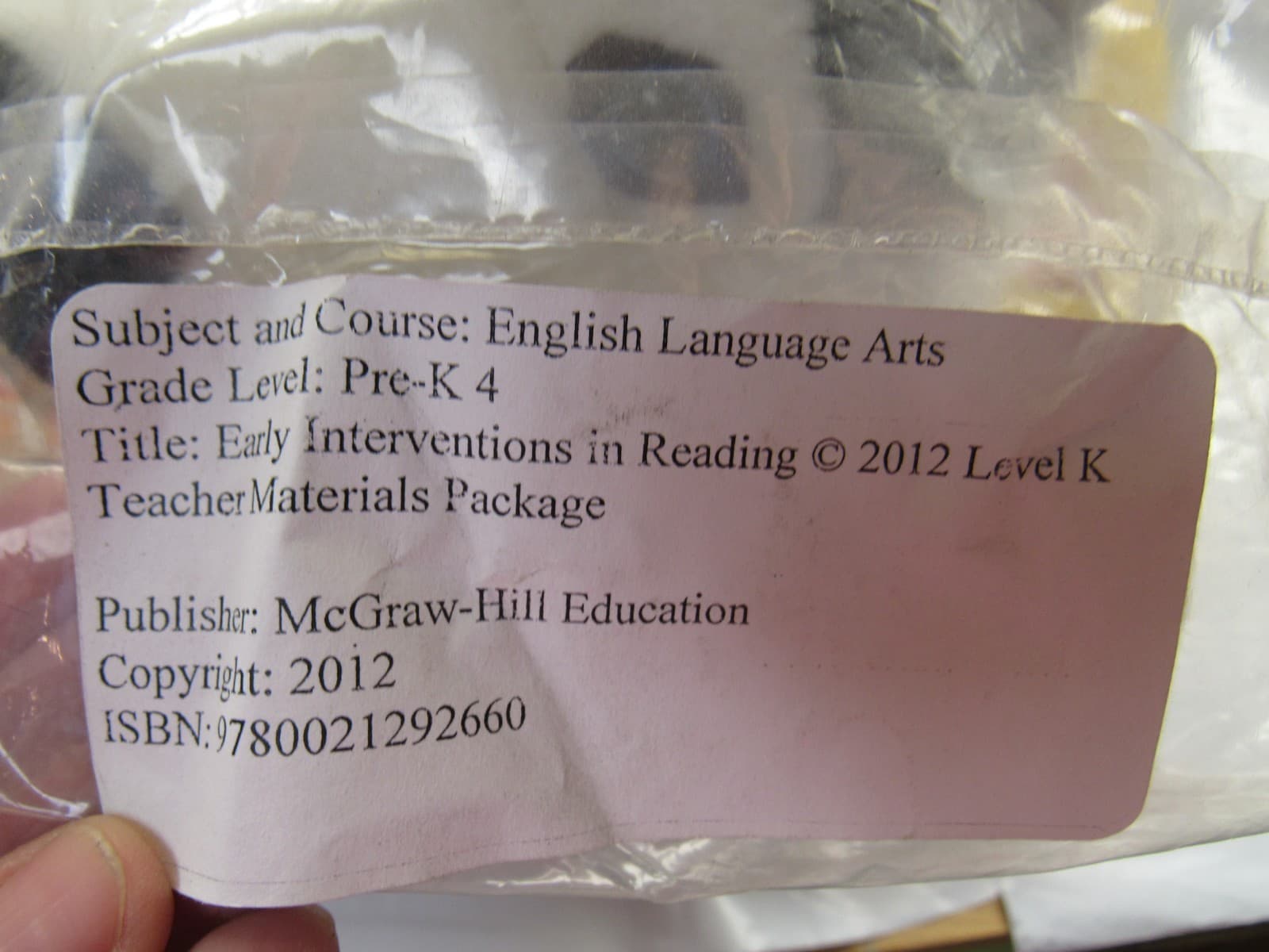 SRA 14PC Early Interventions in Reading Level K Teacher Materials Homeschool U14 - Thumbnail 3