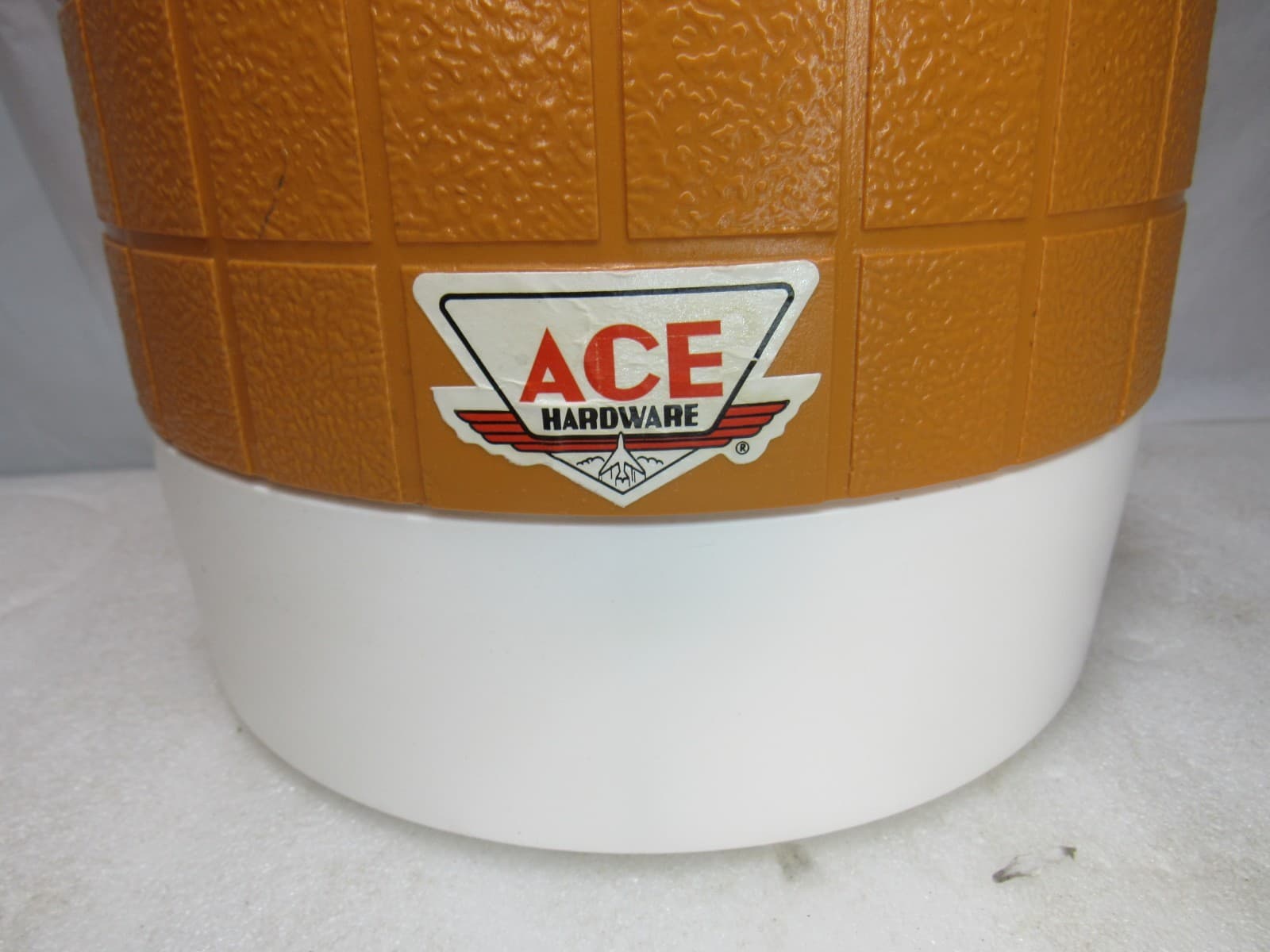 Vintage Ace Hardware Orange 1 Gallon Water Cooler Beverage Jug Vintage 70s (J96J - Thumbnail 2