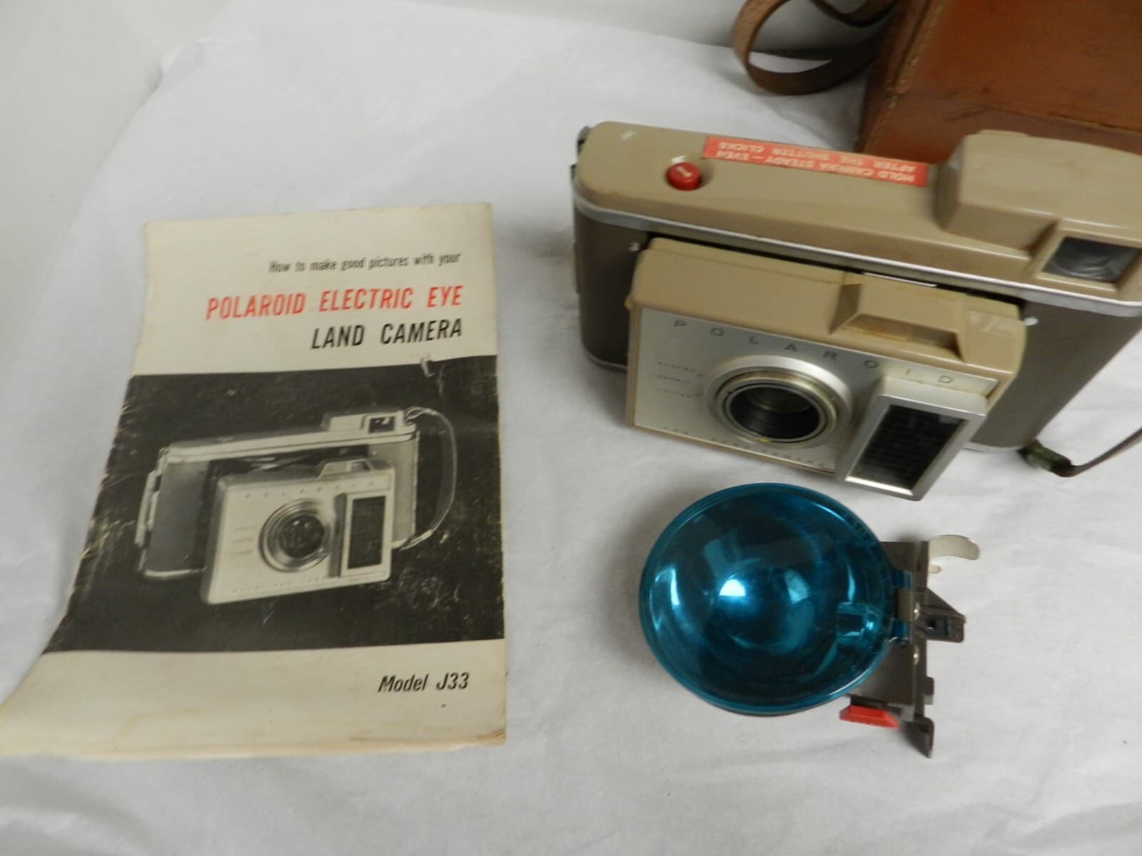 Vintage Polaroid Model J33 Electric Eye Land Camera Carrying Case Untested D42J - Thumbnail 9