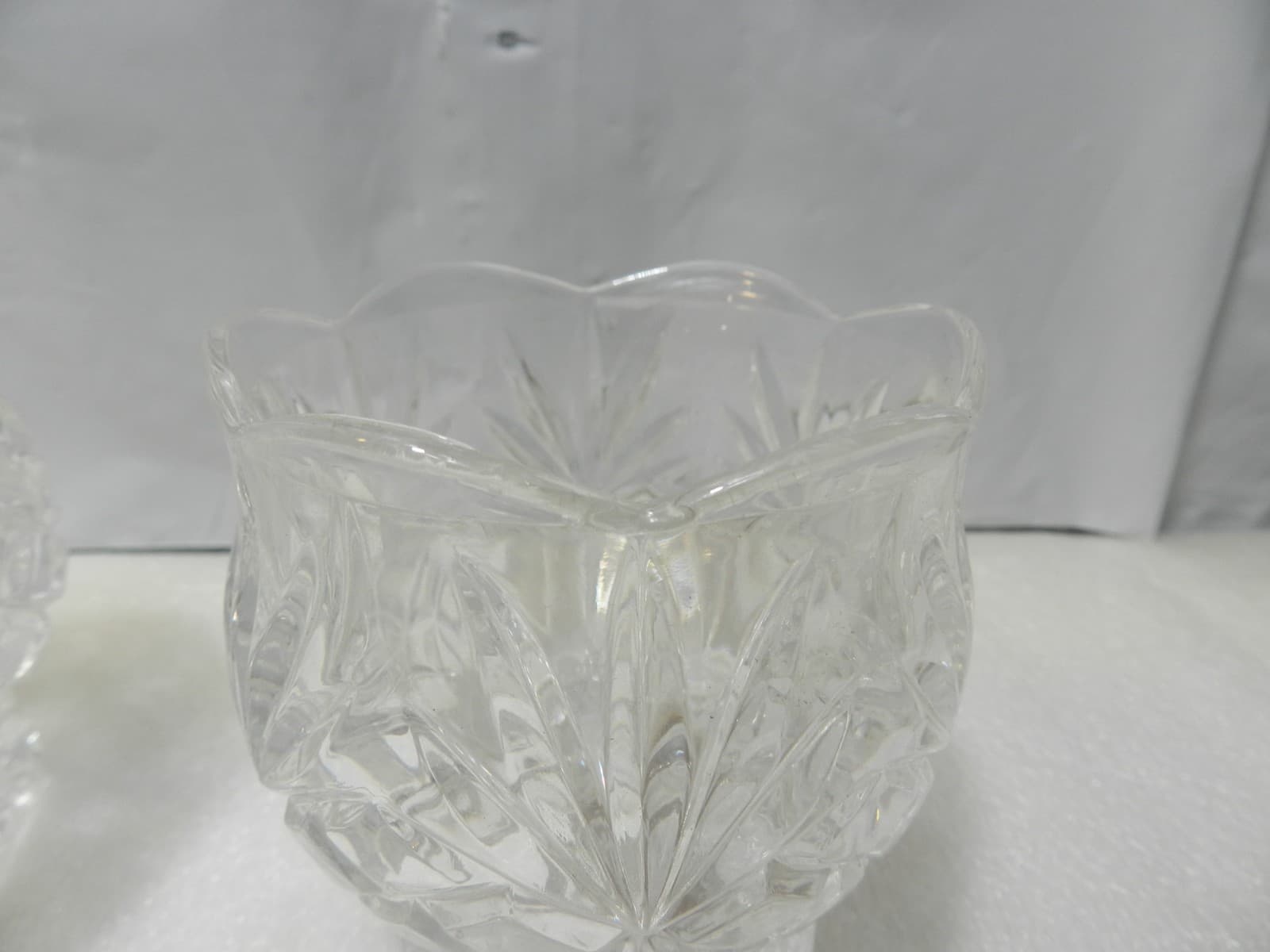 2 Clear Crystal Footed Votive Tea Light Candle Holder 3.5" 24% Lead Crystal Z39 - Thumbnail 5