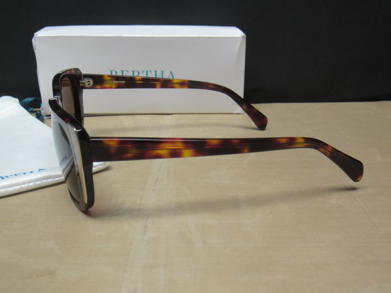 Bertha Natalia Tortoise Sunglasses Polarized Lenses New (KBRS) - Thumbnail 2