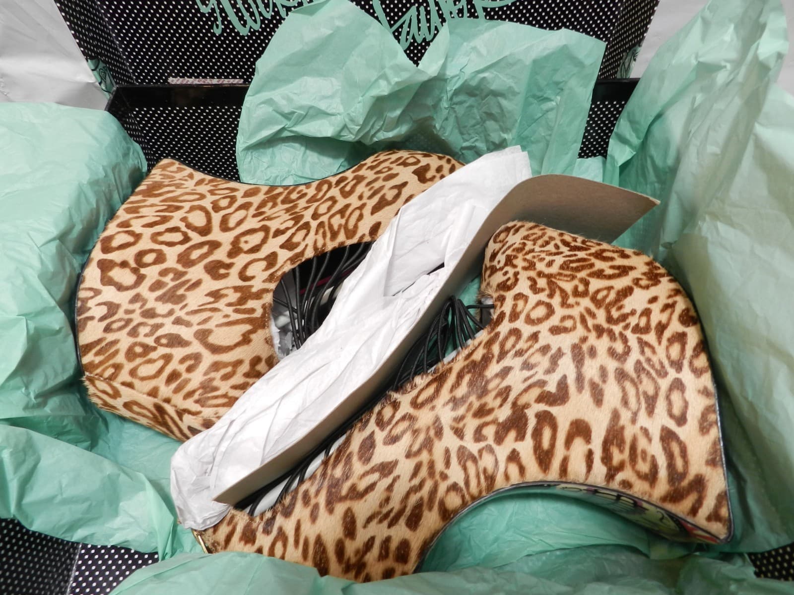 Taylor Says Calavera Leopard Heel-less Platform Heels Size 6.5 (H47M) - Thumbnail 10