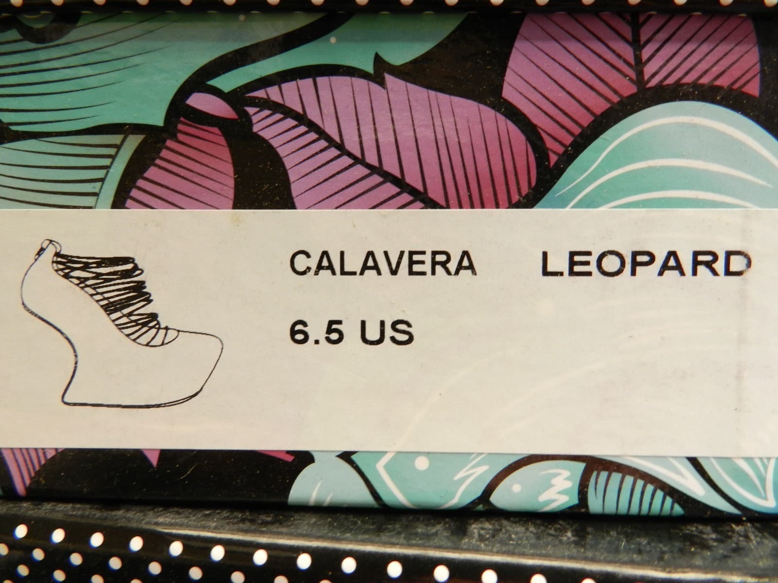 Taylor Says Calavera Leopard Heel-less Platform Heels Size 6.5 (H47M) - Thumbnail 12